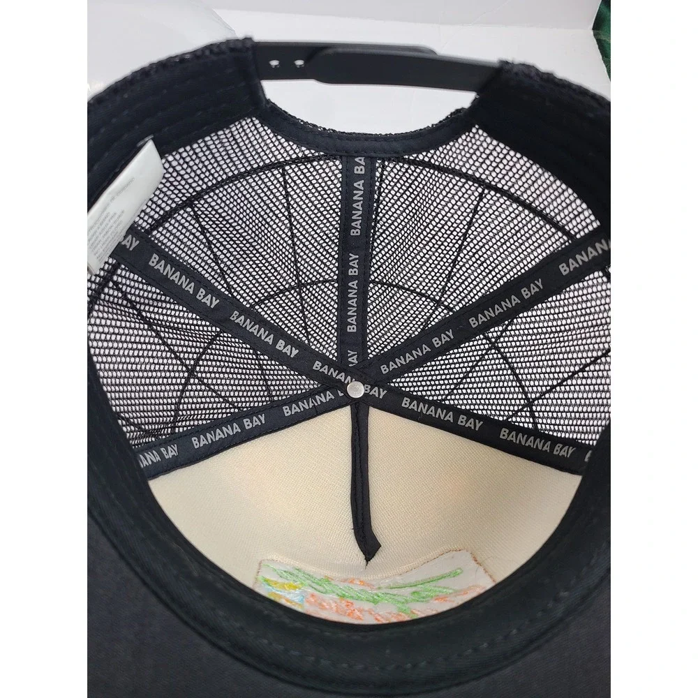 Banana Bay Tequila Sunrise Vallarta‎ Trucker Hat Mens OS Black Multi Snapback